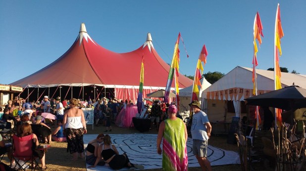 Wickham Festival 2018 - Elemental Tent with Labyrinth